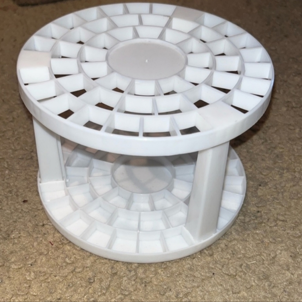 Multi-functional makeup brush holder/pen holder/embroidery holder - Wh…